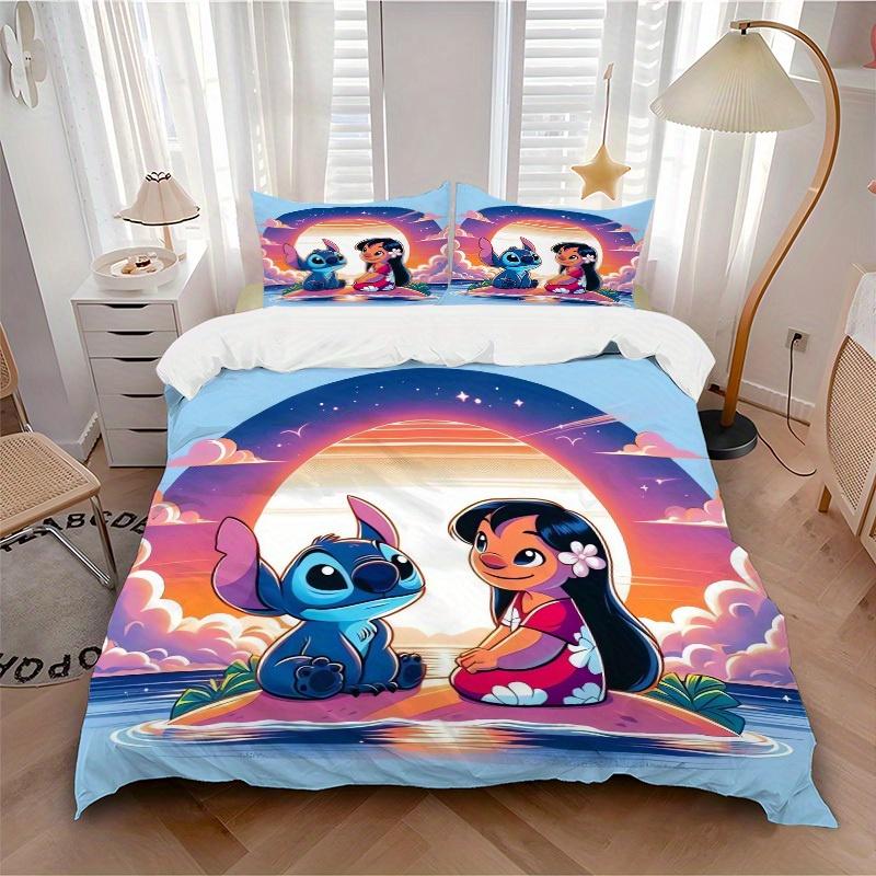 

3pcs set Island, Sunset, Friendship print bedding quilt cover, soft and comfortable quilt cover suitable for bedroom and guest room28 135x200cm