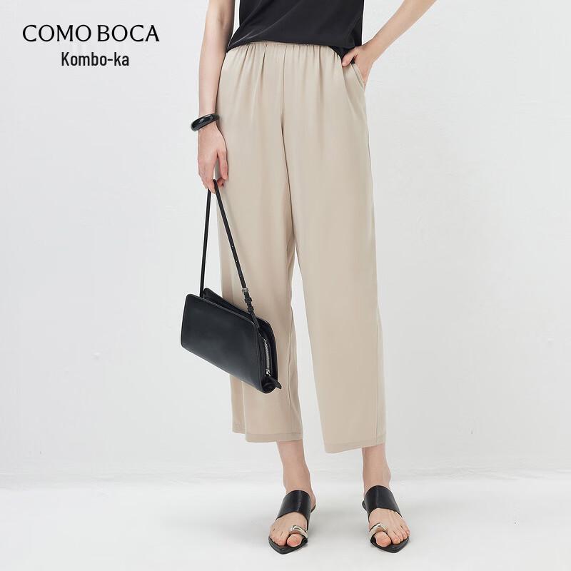

Women s High-Waisted Straight-Leg Silk Blend Casual Pants 3XL