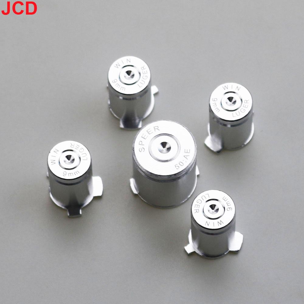 JCD 1Set For Xbox 360 Controller Buttons Aluminium Alloy Metal ABXY Bullet Button Cap Gamepad Replacement Accessories