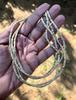 46 Inch Triple Line Indian Original TULSI Tulasi Holy Basil Vaishnav Iskcon Mala Kanthi Yoga Prayer Healing Meditation