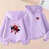 Kids Zipper Style Coat Fashion Animation Film Sweatshirt Clothing Boys Girl 3-12 Yrs Hoodie Long-Sleeved Casual Charming Clothes