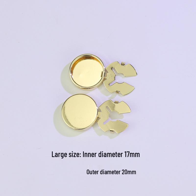 Turtle Buckle Copper Cuff Button Cover DIY Shirt Accessories