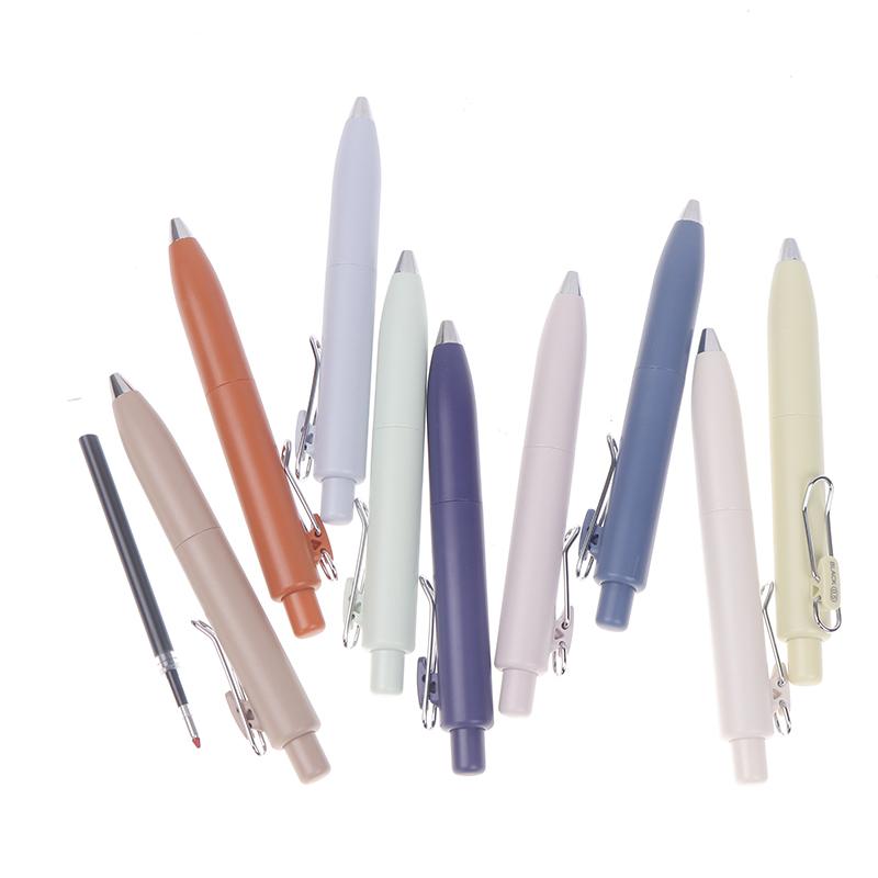0.5Mm Small Thick Core Fat Mini Pocket Pen Neutral Quick Dry Waterproof Uniball One Push Portable