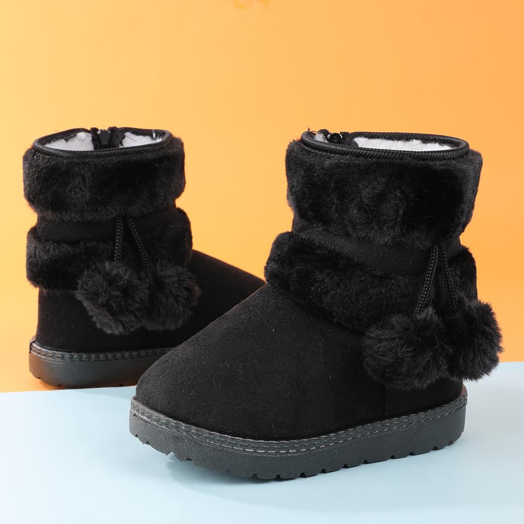 [Thickened Snow Boots] Thickened Insulated Youngsters Snow Boots | Plush Ball Padded Shoes