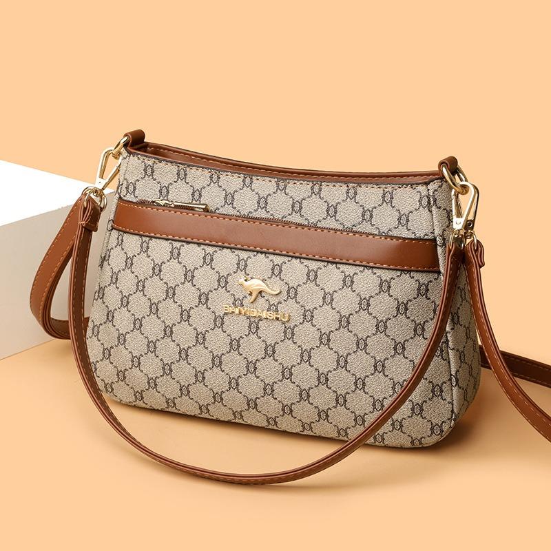 mall bag women's new trendy versatile shoulder messenger bag multi-layer large-capacity bag storage