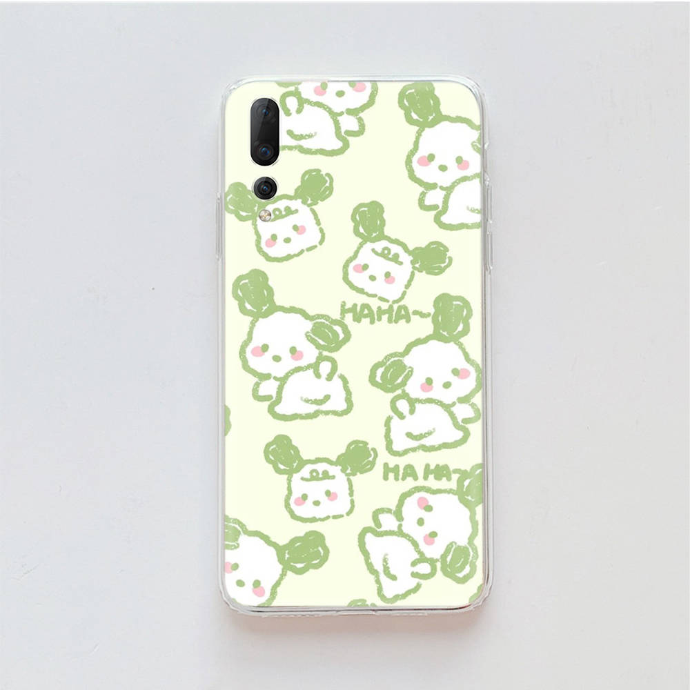 Transparent Case for Samsung A04 A14 A23 M33 M53 Realme 10 9 C35 C55 VIVO X80 Infinix Hot 30 Note 11 Tecno Spark 8P Pro L-18 Pochacco Dog