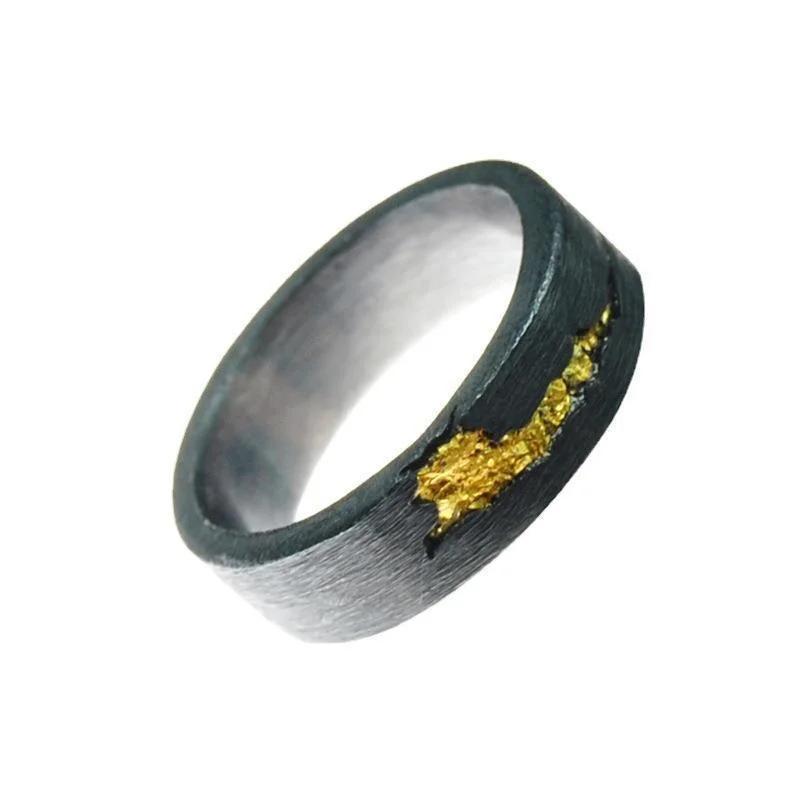 New Vintage Flowing Fire Flame Ring Men Jewelry Trendy Individualized Cool Style Open Ring Silver Male Index Finger Accessories