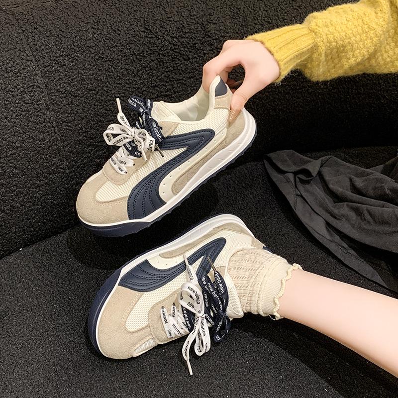 Popular Forrest Gump shoes women's 2025 autumn new versatile platform bread super fire leisure sports moral training women's shoes