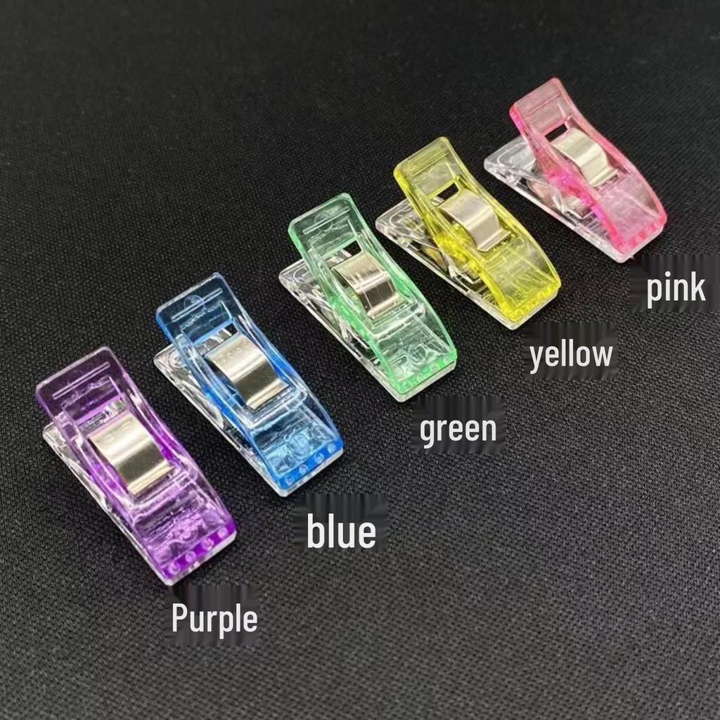 Plastic Quilting Clips: Colored Edge Binding, Long-Tail Sewing, Strong Hold Replacement for Pins