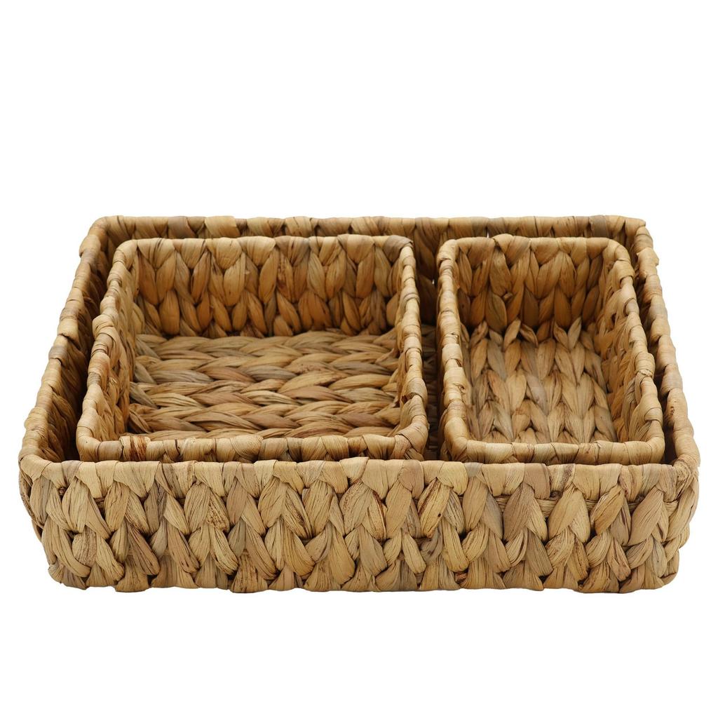 Finger Flower Water Hyacinth Storage Basket Home Multi-functional Desktop Storage Basket Bathroom Storage Box