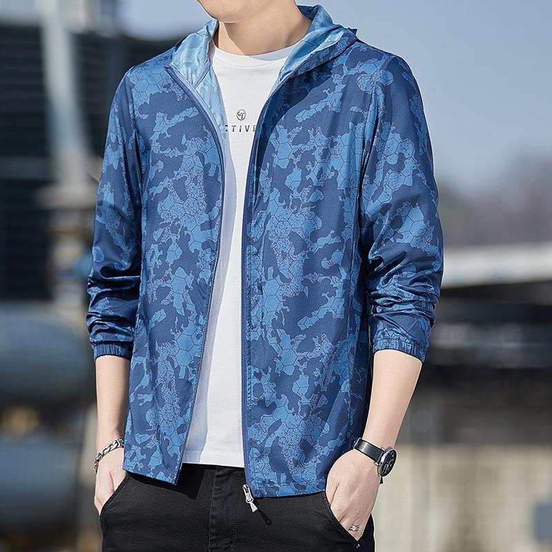 Summer Hooded Anti-UV Jacket Men Breathable Sun Protection Clothing Fishing Hunting Clothes Quick Dry Windbreaker