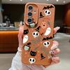 Ghost Pumpkin Pattern Phone Case For Samsung Galaxy S25 S24 S22 Ultra S23 S24 FE A17 A56 A16 A36 A26 A55 A15 A25 A54 5G Leather Texture TPU Shockproof
