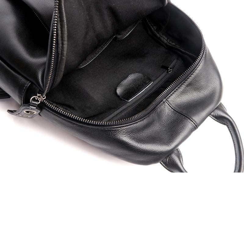 New leather fashion backpack women's fashion trendy women's first layer cowhide backpack college style versatile travel bag