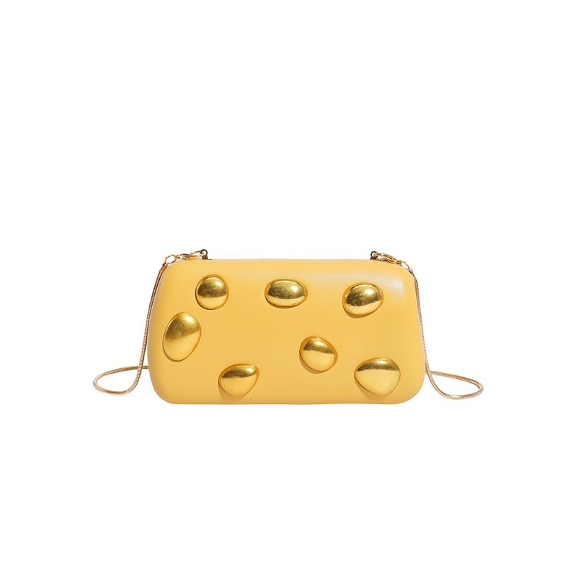 Summer PVC Solid Color Hasp CHAINS Crossbody Bags Design Sense Niche Women's Handbags High Quality Sweet Affordable Luxury Bags