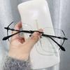 New Style Trend Frameless HD Lens Minus Diopter Eyewear Women's Men's Anti-blue Light Computer Eyeglasses Ladies Fashion Style Retro Style Myopia
