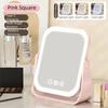 3 Color 5x Magnifying Mirror with Led Smart  Cosmetic Mirrors LED Makeup Mirror  Travel