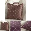 Stylish Multicolored Plaids Throw Pillow Case Square Cushion Cover For Sofa Decor