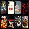 HOT Anime O-One P-Punchs Man Phone Case For Samsung Galaxy A73/A72/A71/A70/A53/A52/A51/Others Soft Black Shell