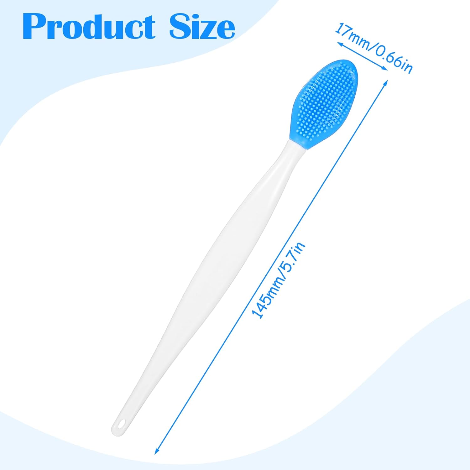 SHENLIU 10Pcs Silicone Pore Brush, Lip Scrubber Exfoliator, Pore Cleaning Brush Nose Scrubber For Blackheads, Facial Scrub Brushes Deep Pores