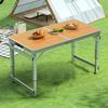 Portable Aluminum Folding Table - Multifunctional Dining, Study, or Outdoor Use