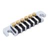 Guitar Tune Roller Saddle Bridge Tailpiece with 2 Studs Electric Guitar Tune Bridge Tailpiece Stop Bar for LP