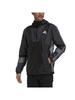 Adidas Team Tennis Jacket Gray Solid Size M Men's BP246, Black/Dark Heather, Gray/White (H31442),