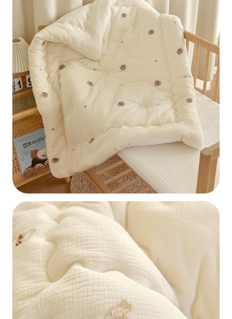Thickened Pure Cotton Baby Quilt for Autumn/Winter - Newborn & Toddler Nap Blanket