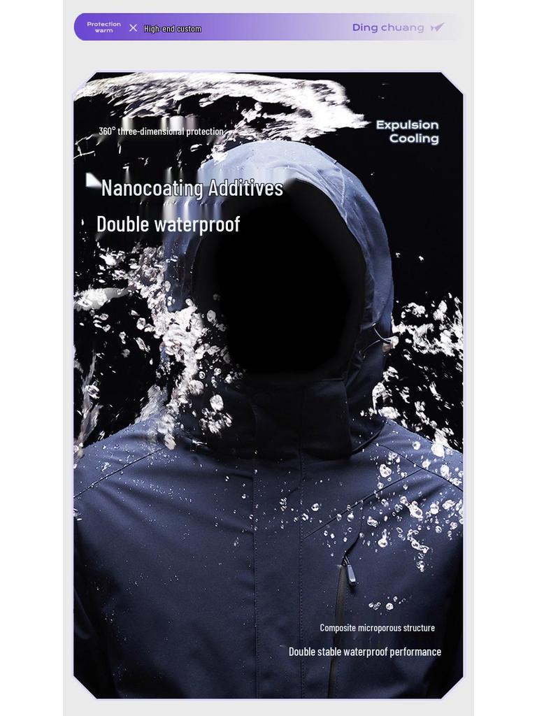 Embroidered Hooded Windbreaker for Toyota Honda Outdoor Workwear - Lightweight Jacket with Zipper