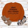 "European & American Fashion Grandma Letter Long-Sleeve T-Shirt, Autumn/Winter, Plus Size"