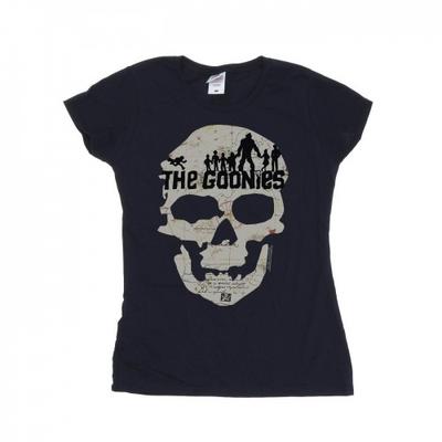 The Goonies Womens/Ladies Map Skull Cotton T-Shirt