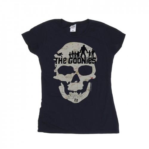 The Goonies Womens/Ladies Map Skull T-shirt i bomull