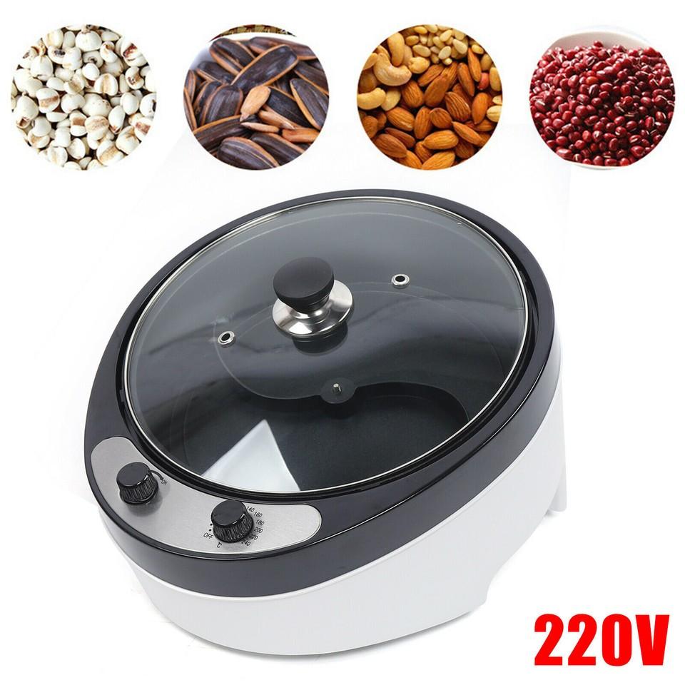 800W Electric Coffee Bean Roaster Household Roasting Machine, 0-240°C Non-Stick Nut Popcorn Coffee Roaster