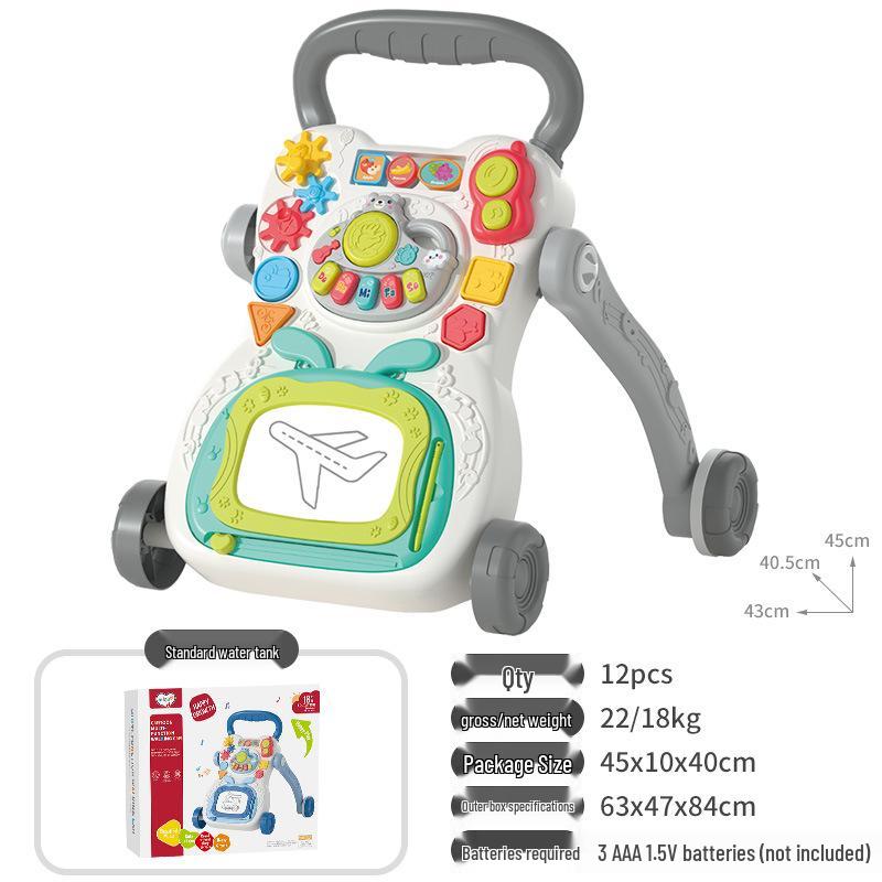 Interactive Baby Walker Toy with Music, Anti-Rollover, for Ages 6-18 Months