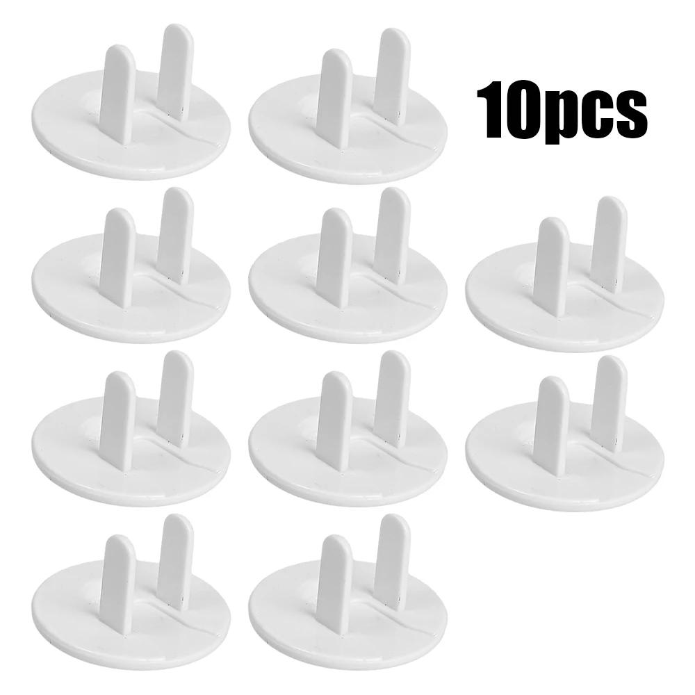 10Pcs American Standard Power Outlet Cover Protective Electrical Safety Socket Baby Safe Guard Counter Electric Shock Protectors