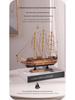 Handmade Minimalist Wooden Sailboat Ornament - Valentine's Gift for Her