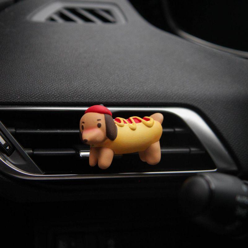 

Car Men Fragrant Stone Air Outlet Original Cologne Hot Dog Puppy