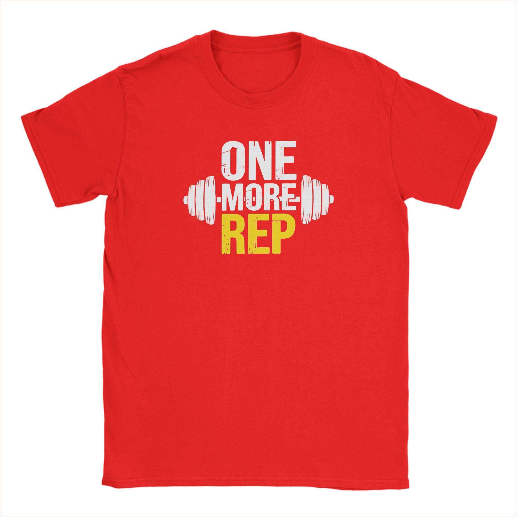 Gym Workout ONE MORE REP T Shirt Summer Hippie T Shirts Unisexs Cotton ONeck Plus Size Clothes Short Sleeve Streetwear Tshirt S