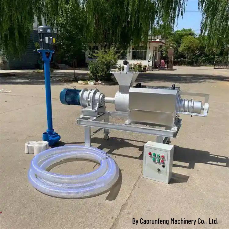 Screw Press Manure Dewaterer: Wet/Dry Separator for Pig and Cow Manure