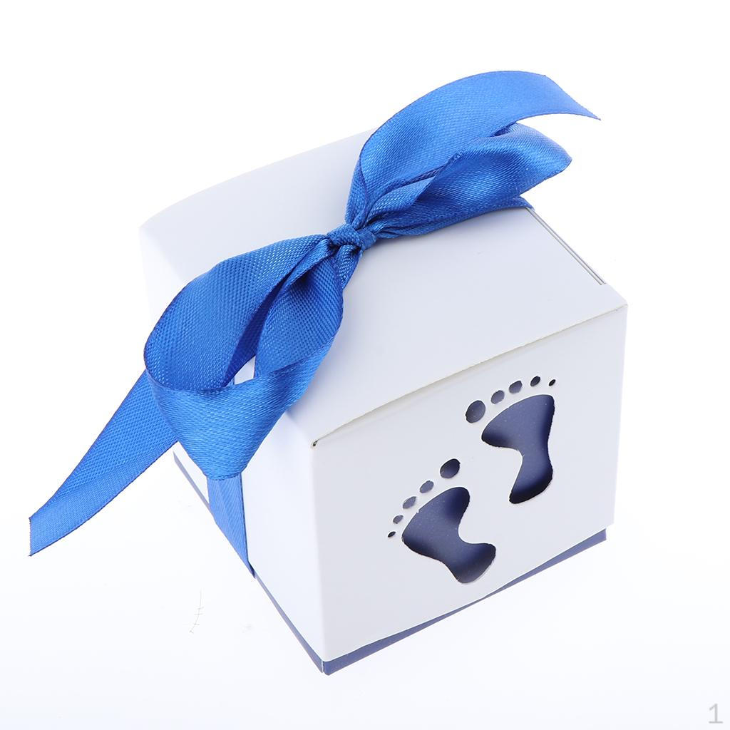 

50 шт. милые коробки с лентами, сувениры для детского душа для детей, принадлежности для дня рождения (3