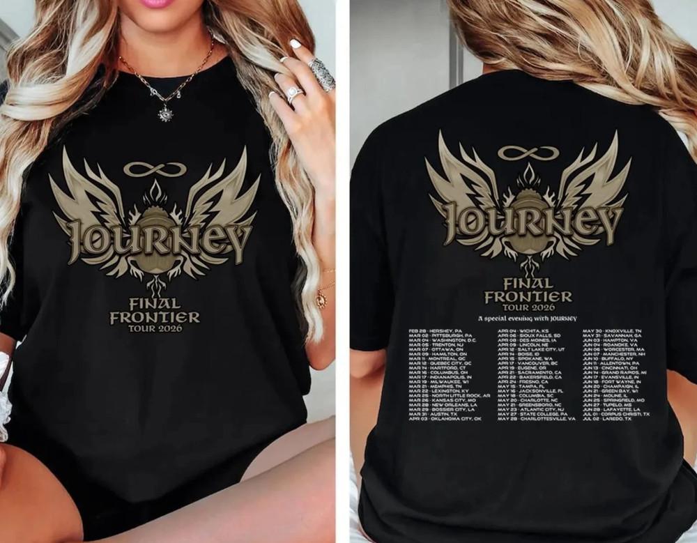 Journey Final Frontier Tour 2026 Concert Fan Gifts Unisex T-Shirt Unisex T-Shirt S
