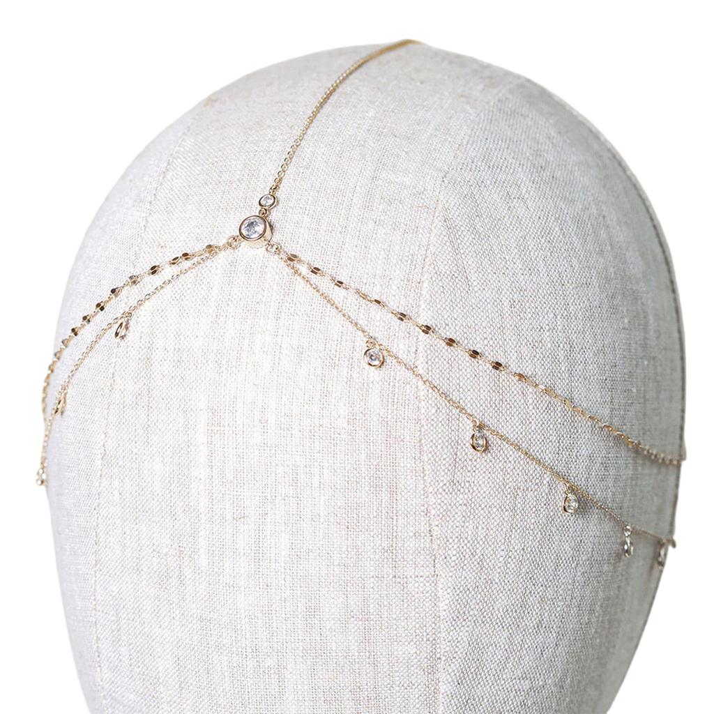 Elegant Forehead Chain Bridal Wedding Headchain Jewelry Stylish Hair Accessories Indian Jewelry Rhinestone Headband