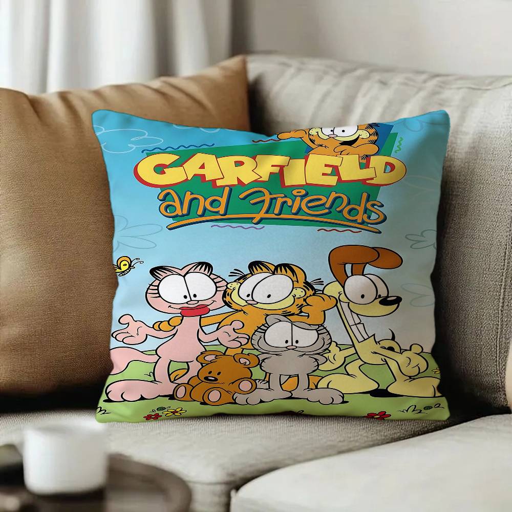 Cartoon GGarfield Maple Design Cushion Cover Happy Autumn Harvest decor Holiday Decorati Pillow Cover
