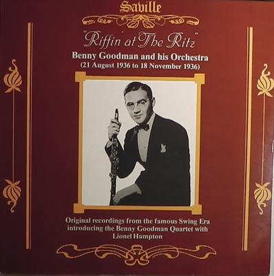תקליט LP בני גודמן והתזמורת שלו - Riffin' At The Ritz SVL203 Saville Records 1989 בריטניה ג'אז משומש