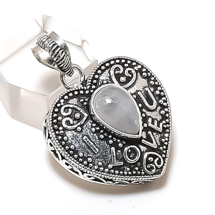 

Natural Moonstone Gemstone 925 Sterling Silver Jewelry Pendant 1.46 ETC-13944