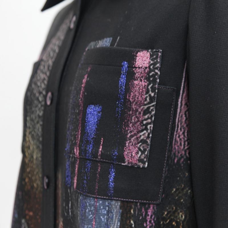 Shiz Madam Long Shirt Jacket Graffiti J31732