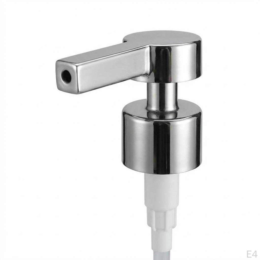 Liquid Soap Dispenser Pump Head Elegant 304 Stainless Steel Replacement for Hand