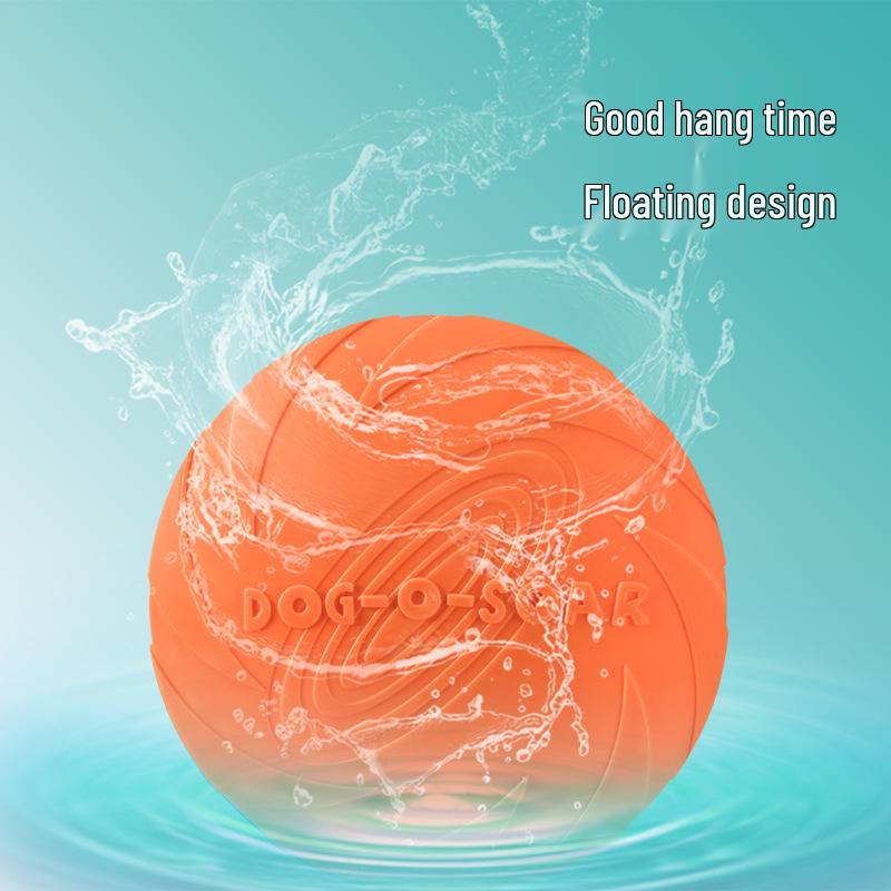 DOG-O-SOAR Bite-Resistant Floating Silicone Dog Frisbee Toy
