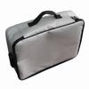 Borsa Portadocumenti Ignifuga a Doppia Cerniera con Lucchetto a Combinazione Design a 3 Strati Buste per Denaro e Documenti Impermeabile Grande Capacità Borsa di Stoccaggio Resistente