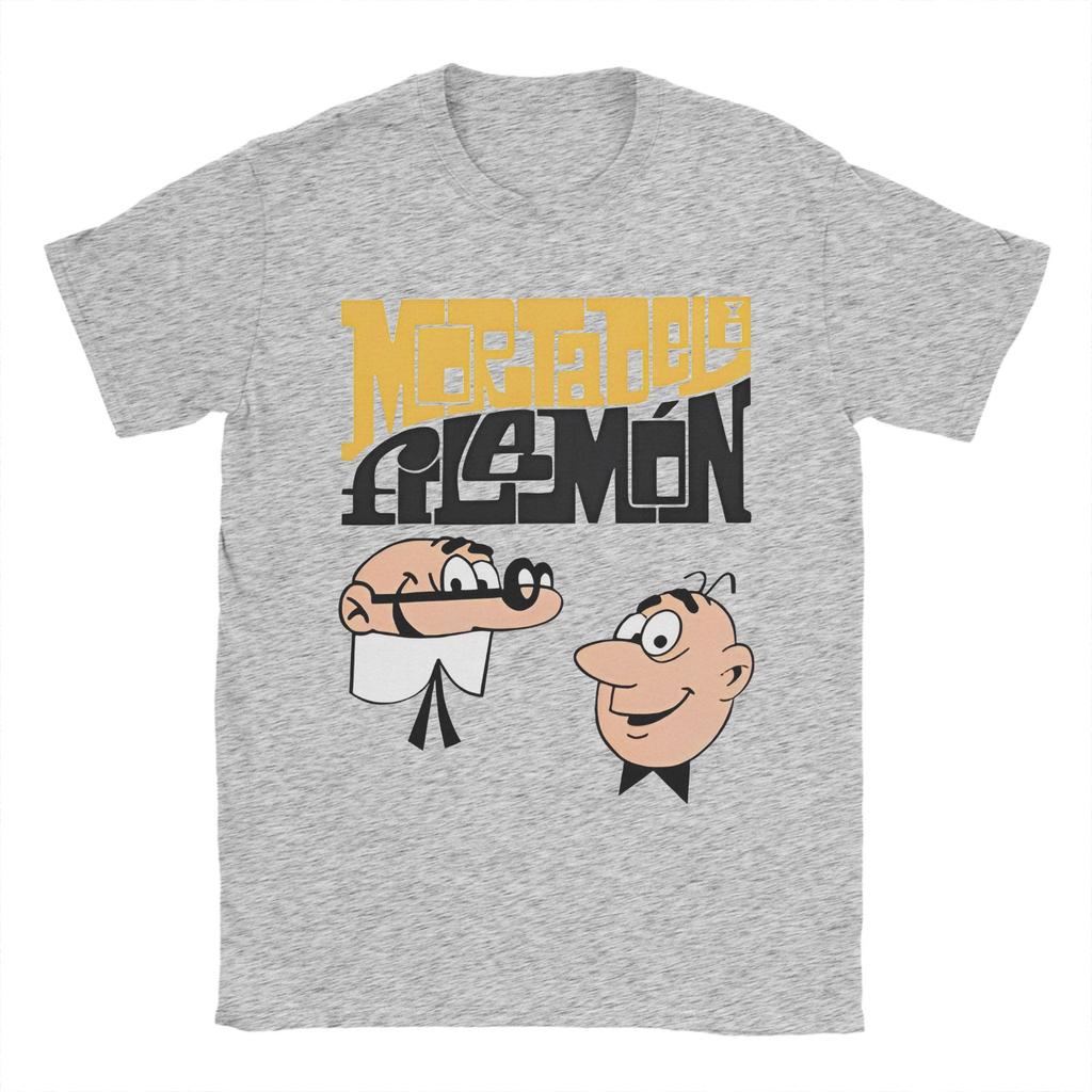Mort & Phil Mortadelo y Filemón Merch Unisex T-Shirts Baumwoll-T-Shirt Neuankömmling T-Shirt Kleidung
