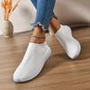 Spring Women Shoes Knitting Sock Outdoor Sneakers Women Flat Shoes Casual Breathable Sneakers Flats Walking Shoes for Women